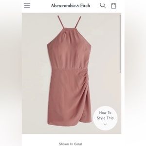 Abercrombie and fitch coral dress gently use.